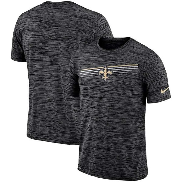 Nike New Orleans Saints Sideline Velocity Performance T-Shirt Heathered Black