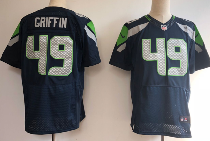 NFL Seattle Seahawks 49 Shaquem Griffin Nike Navy 2018 NFL Draft Elite Men Jersey