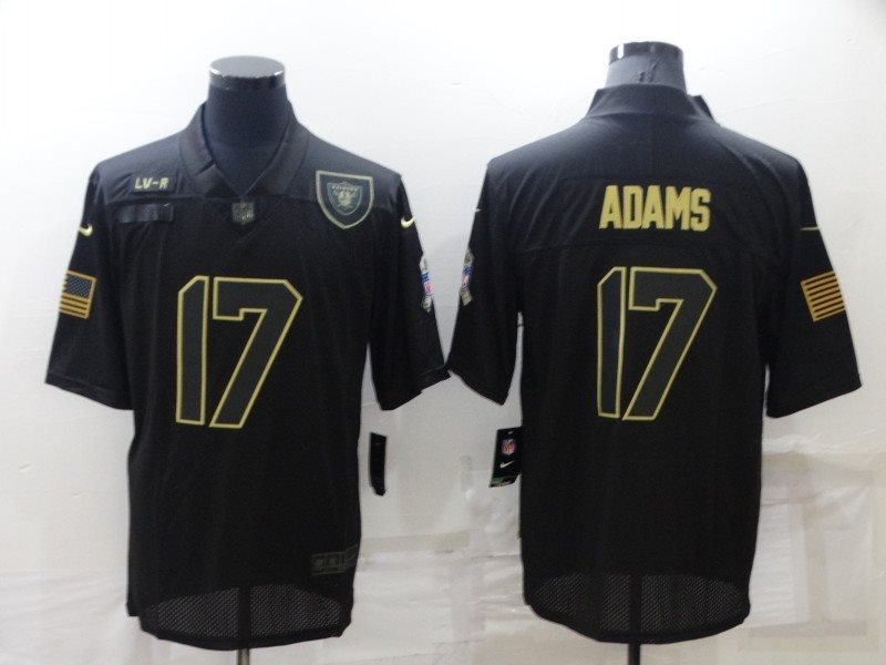 Nike Raiders 17 Davante Adams Black Salute To Service Limited Men Jersey