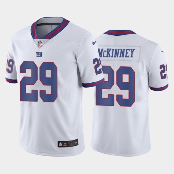 Nike Giants 29 Xavier McKinney White Color Rush Limited Men Jersey