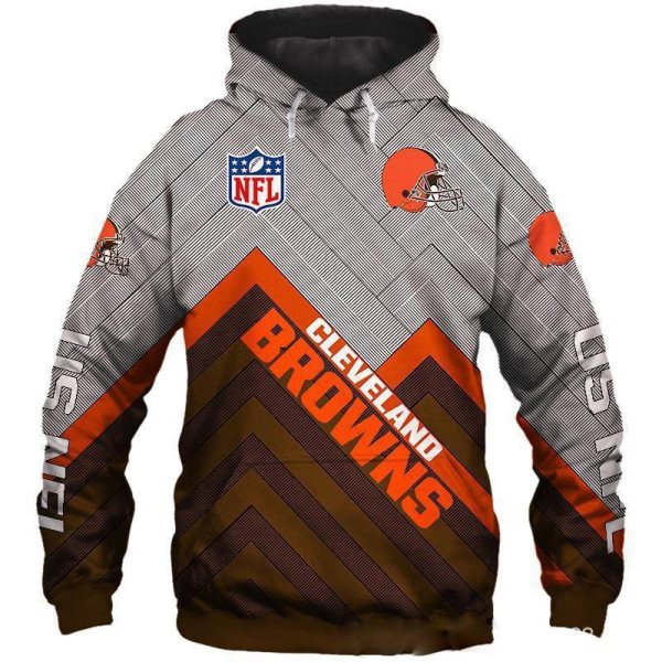 NFL Cleveland Browns 3D Printed Sport Pullover Hoodie Sweatshirt