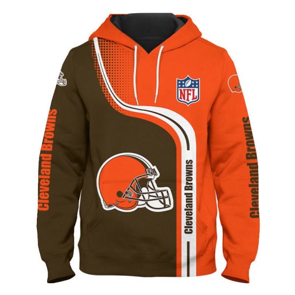 NFL Cleveland Browns 3D Print Hoodie Sweatshirt