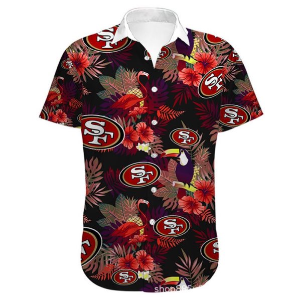 NFL San Francisco 49ers Hawaiian Short Sleeve Shirt