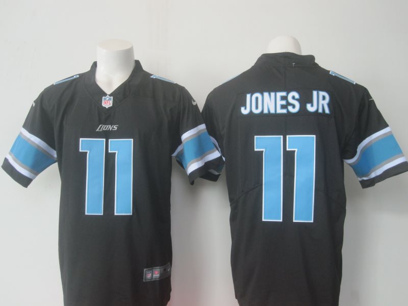 Nike NFL Lions 11 Marvin Jones Jr Black Color Rush Men Limited Jersey