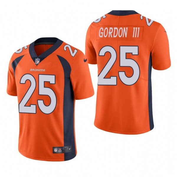 Nike Broncos 25 Melvin Gordon III Orange Vapor Untouchable Limited Men Jersey