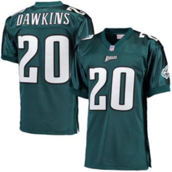 Mitchell and Ness Philadelphia Eagles 20 Brian Dawkins Midnight Green 1996 Throwback Jersey