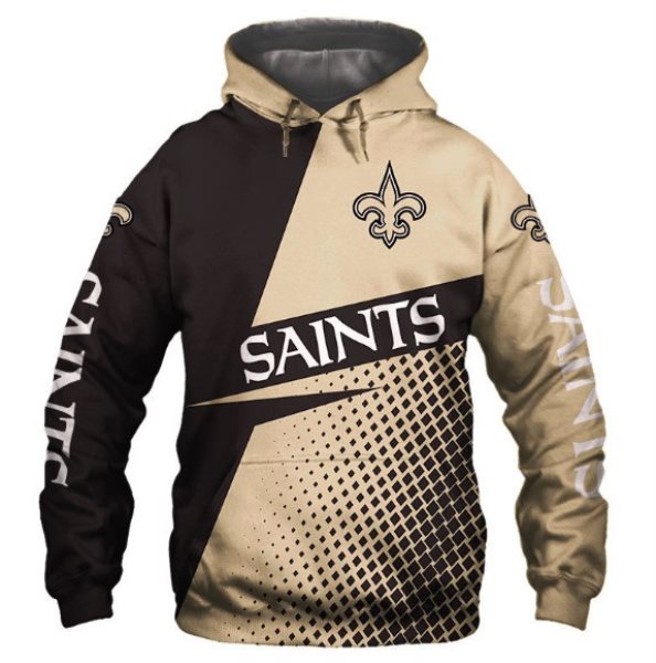 NFL New Orleans Saints 3D Print Fan's Casual Pullover Hoodie