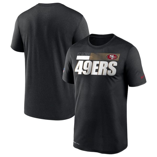 NFL San Francisco 49ers 2020 Black Sideline Impact Legend Performance T-Shirt