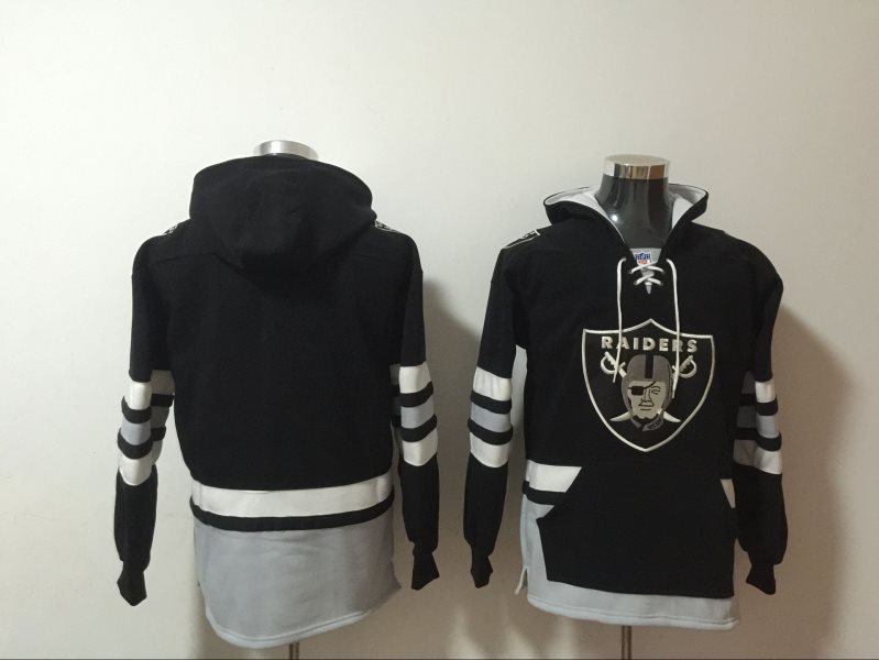 NFL Raiders Black Blank Hoodie Sweatshirt