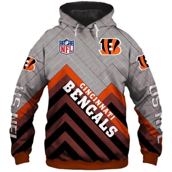NFL Cincinnati Bengals 3D Printed Sport Pullover Hoodie Sweatshirt