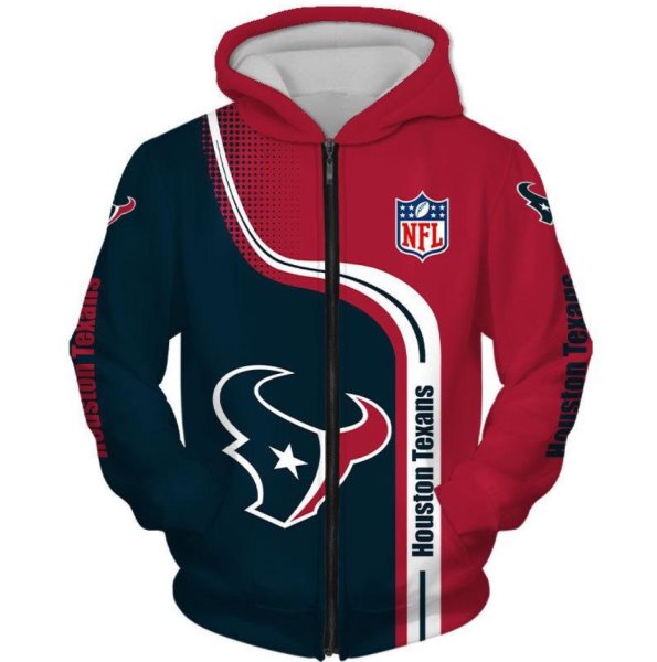 NFL Houston Texans 3D Print Hoodie Sweatshirt