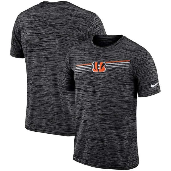 Nike Cincinnati Bengals Sideline Velocity Performance T-Shirt Heathered Black