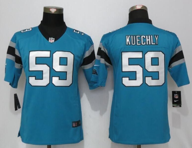 Nike Panthers 59 Luke Kuechly Blue Youth Game Jersey