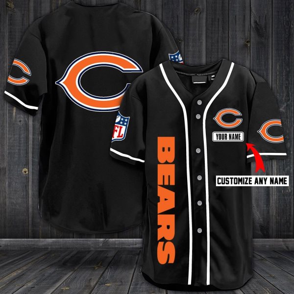 NFL Chicago Bears Baseball Customized Jersey