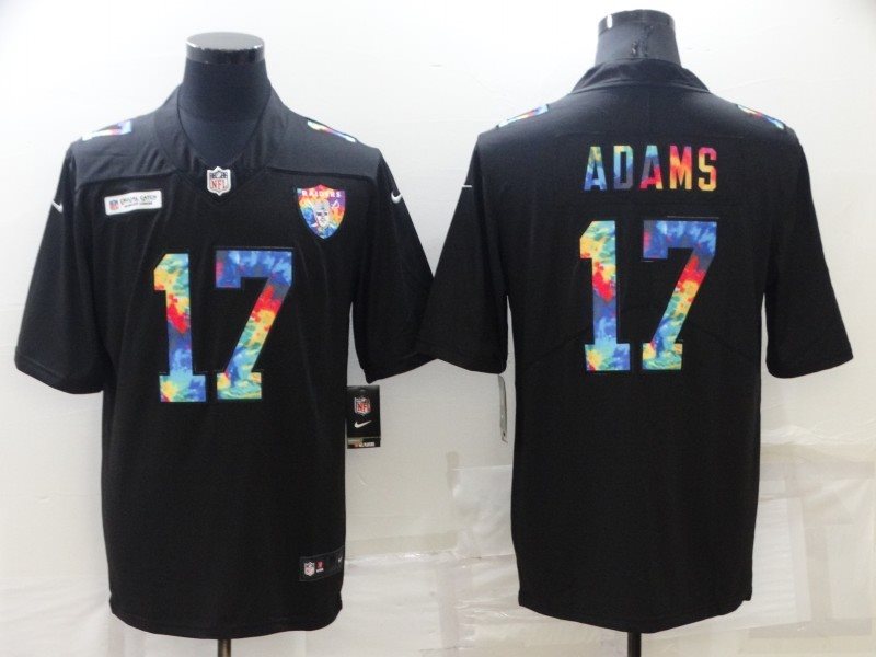 Nike Raiders 17 Davante Adams Black Rainbow Vapor Limited Men Jersey