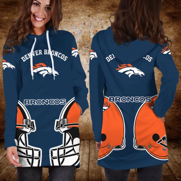 NFL Denver Broncos Women Hoodie Dress