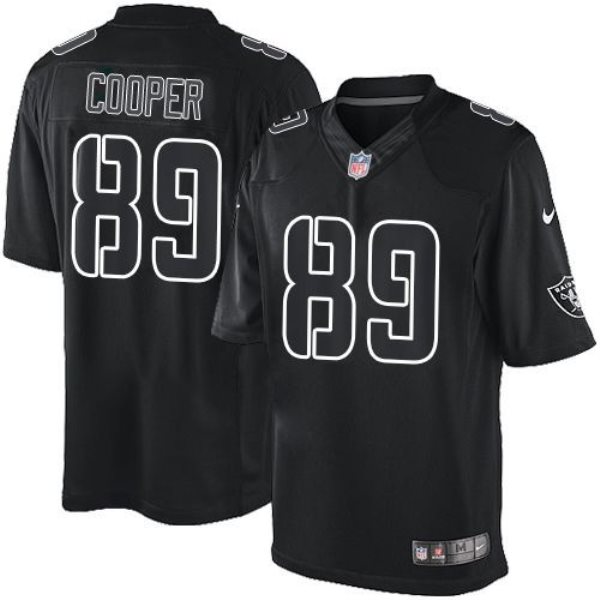Nike Raiders 89 Amari Cooper Black Men Stitched NFL Impact Limited Jersey