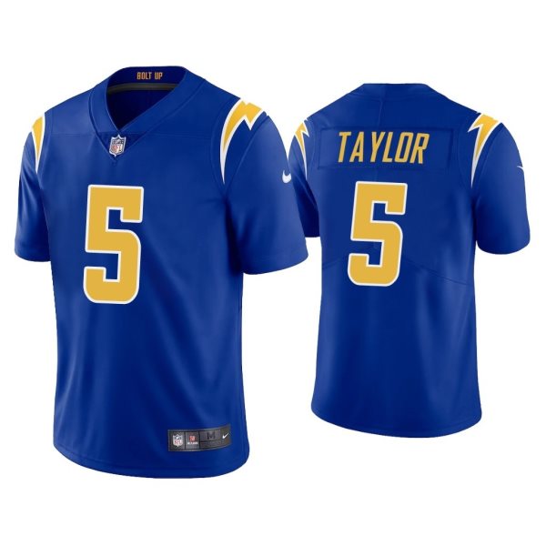 Nike Chargers 5 Tyrod Taylor 2020 New Navy Vapor Untouchable Limited Men Jersey