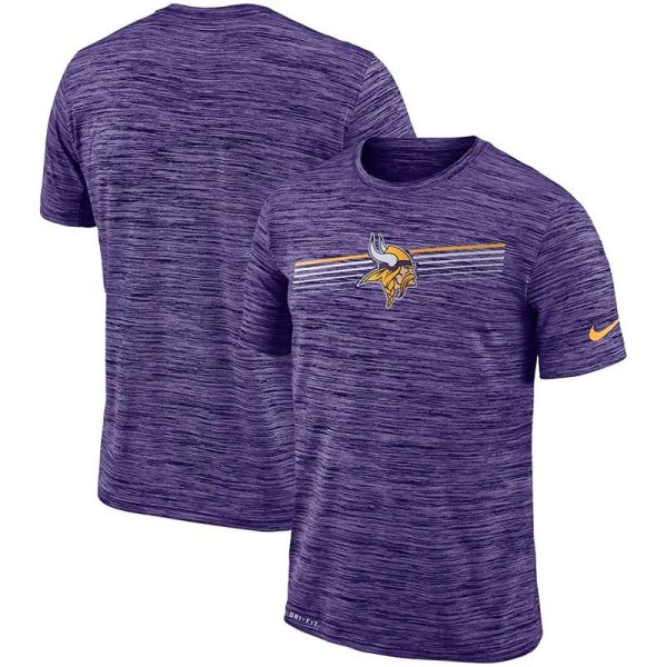 Nike Minnesota Vikings Sideline Velocity Performance T-Shirt Heathered Purple