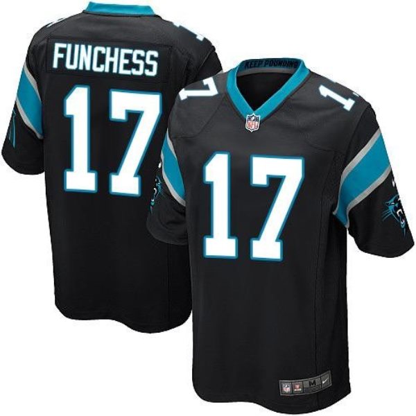 Nike Panthers 17 Devin Funchess Black Team Color Youth Stitched NFL Elite Jersey