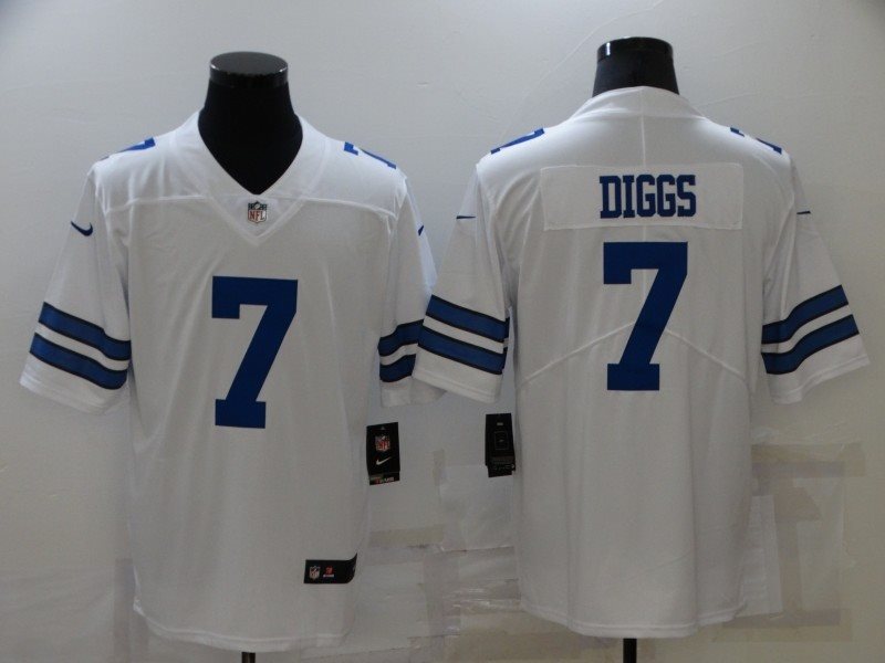 Nike Cowboys 7 Trevon Diggs White Vapor Untouchable Limited Men Jersey