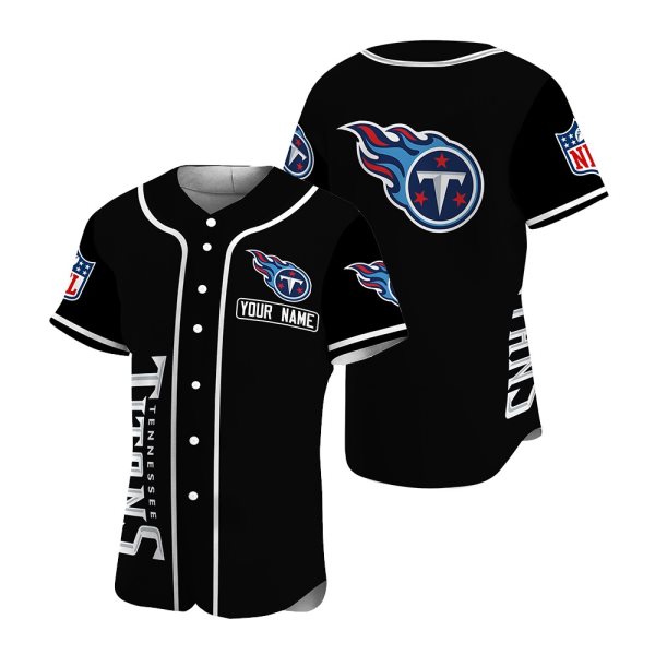 NFL Tennessee Titans Baseball Customized Jersey (4)