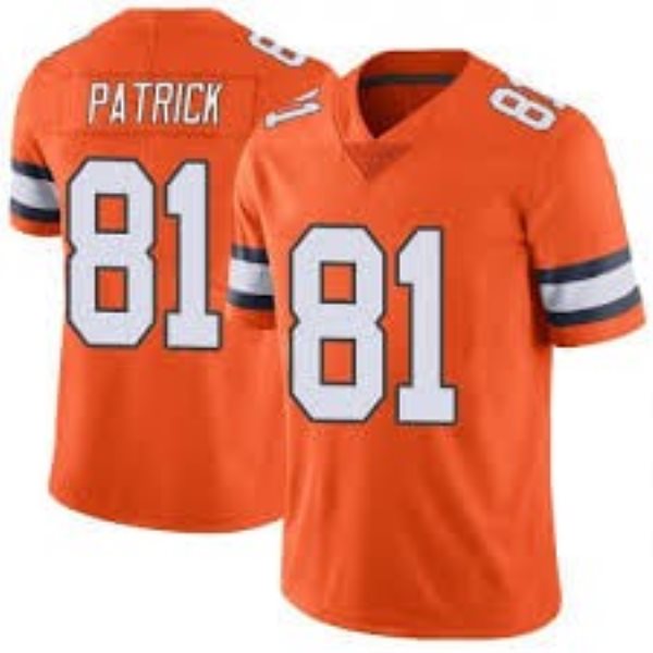 Nike Broncos 81 Tim Patrick Orange Color Rush Limited Men Jersey