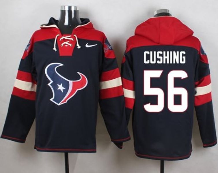 Nike Texans 56 Brian Cushing Navy Blue Player Pullover NFL Sweatshirt Hoodie