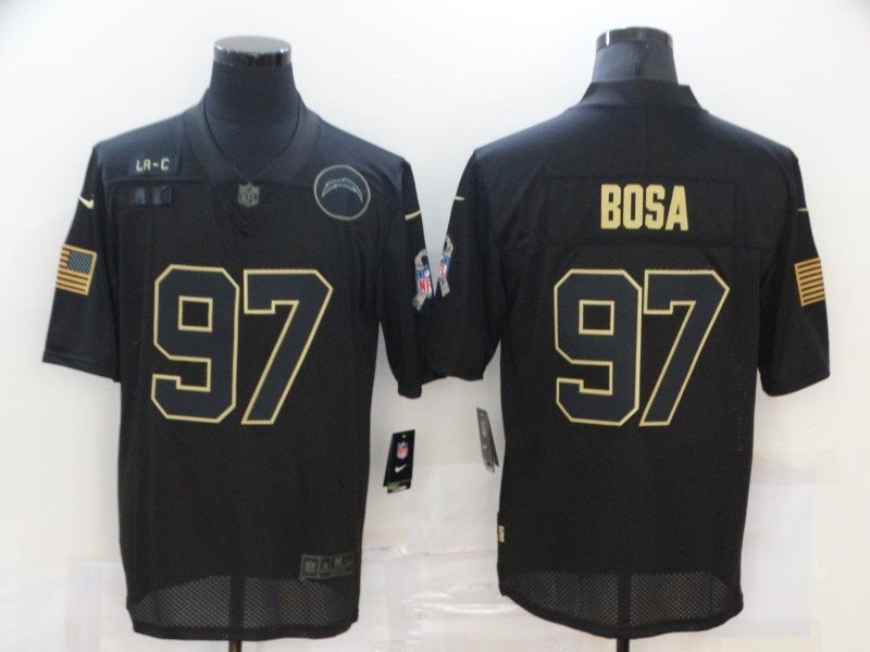 Nike Chargers 97 Joey Bosa 2020 Black Salute To Service Limited Men Jersey