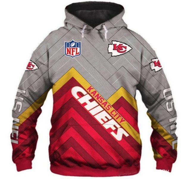 NFL Kansas City Chiefs 3D Printed Sport Pullover Hoodie Sweatshirt
