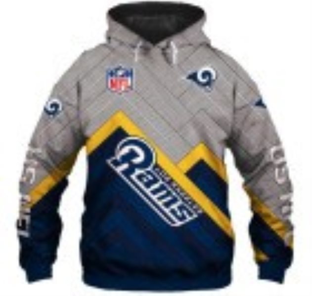 NFL Los Angeles Rams 3D Printed Sport Pullover Hoodie Sweatshirt
