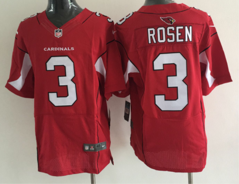 NFL Arizona Cardinals 3 Josh Rosen Nike Red 2018 NFL Draft Elite Men Jersey