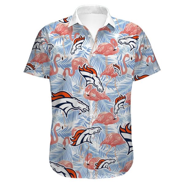 NFL Denver Broncos Hawaiian Short Sleeve Shirt