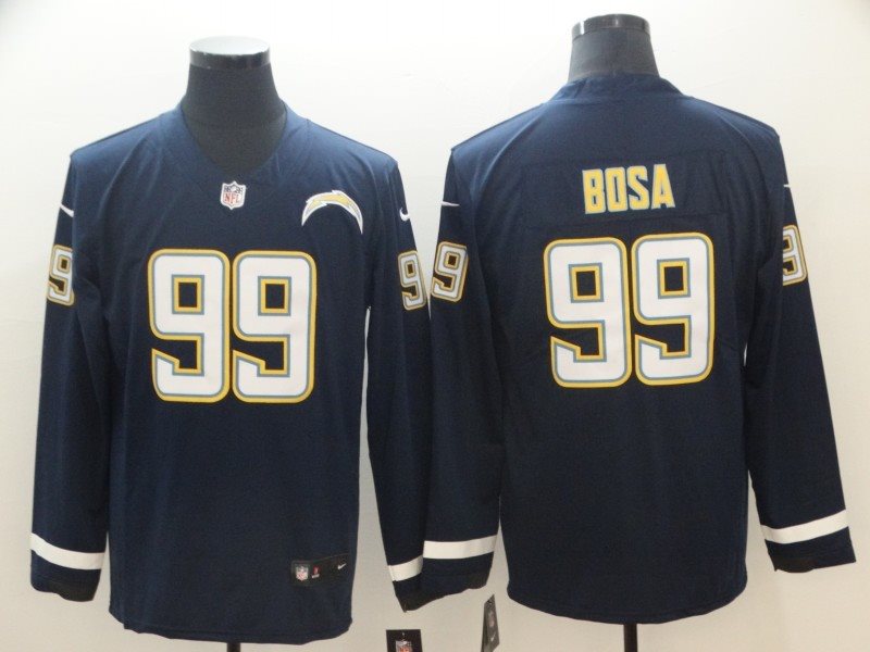 Nike Chargers 99 Joey Bosa Navy Long Sleeve Limited Men Jersey