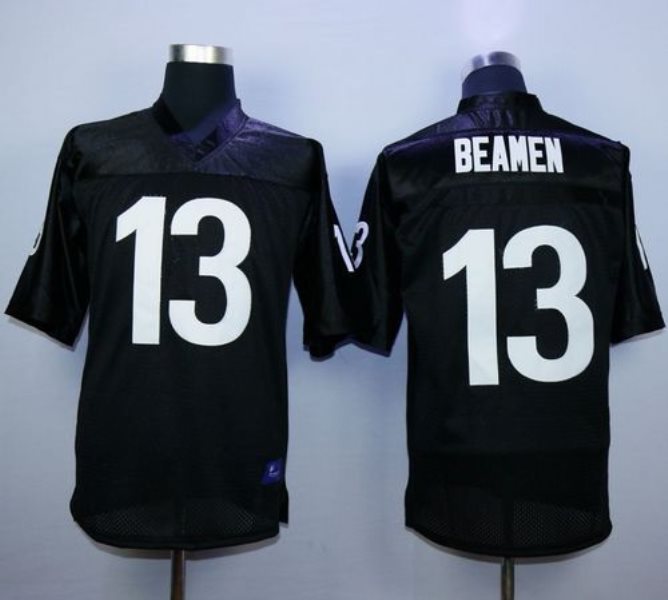 Any Given Sunday 13 Willie Beamen Black Stitched Football Movie Jersey