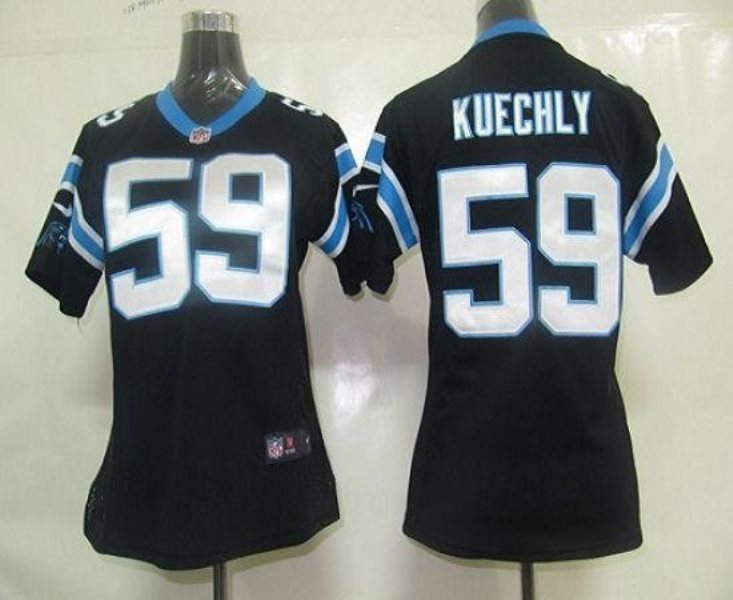 Nike Panthers 59 Luke Kuechly Black Women's Elite Jersey