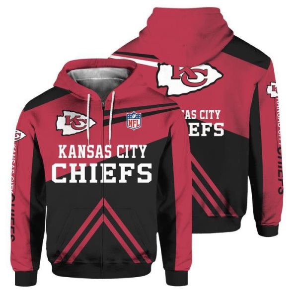 NFL Kansas City Chiefs Rugby Fan 3D Flight Suit Spring Trainer Hoodie Sweatshirt