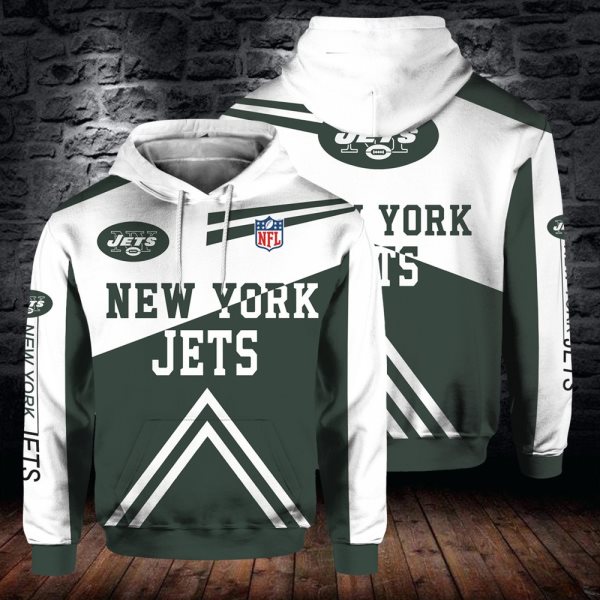 NFL New York Jets Rugby Fan 3D Flight Suit Spring Trainer Hoodie