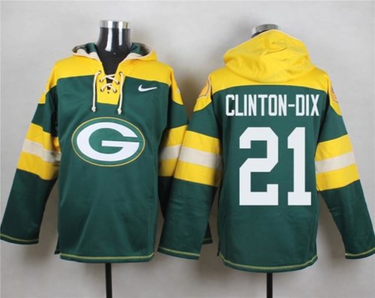 Nike Packers 21 Ha Ha Clinton-Dix Green Player Pullover NFL Sweatshirt Hoodie