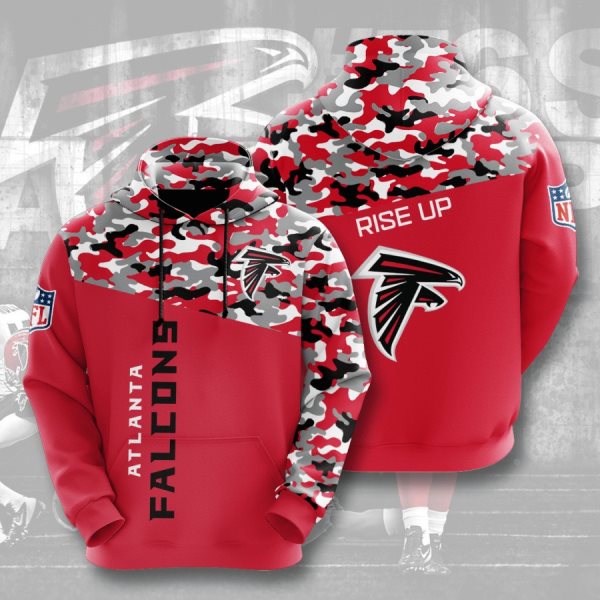 NFL Atlanta Falcons 3D Camo Hoodie