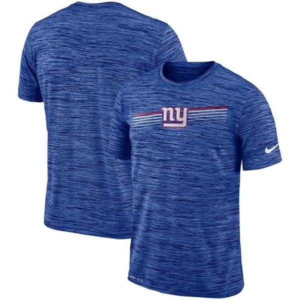 Nike New York Giants Sideline Velocity Performance T-Shirt Heathered Royal