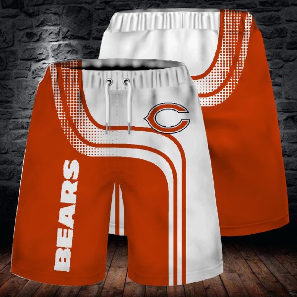 NFL Chicago Bears Orange Fashion Shorts