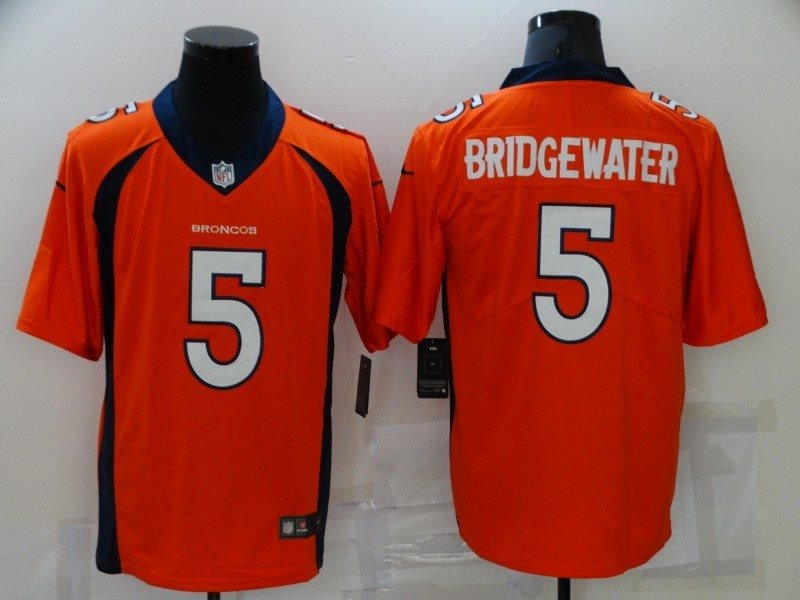 Nike Broncos 5 Bridgewater Orange Vapor Untouchable Limited Men Jersey