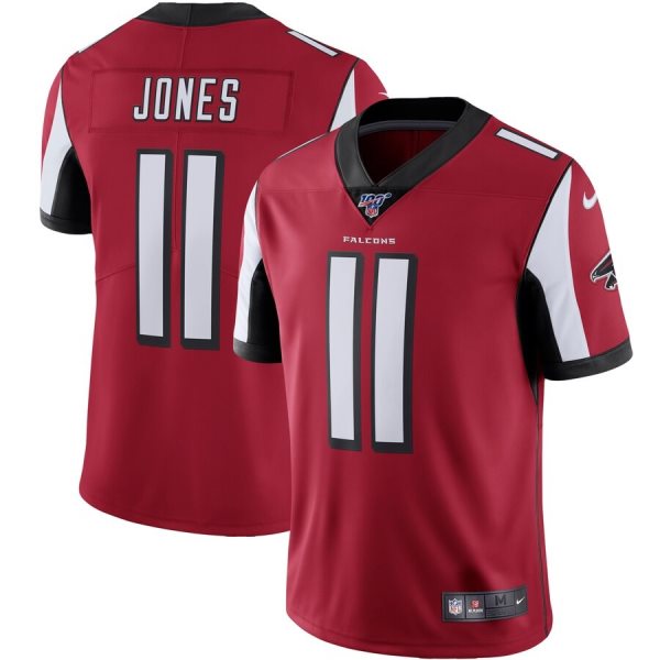 Nike Falcons 11 Julio Jones Red 100th Season Vapor Untouchable Limited Men Jersey