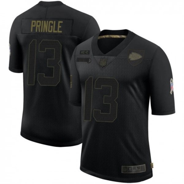 Nike Chiefs 13 Byron Pringle Black 2020 Salute To Service Limited Men Jersey