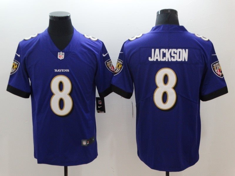 Nike Ravens 8 Lamar Jackson Purple Youth Vapor Untouchable Limited Jersey