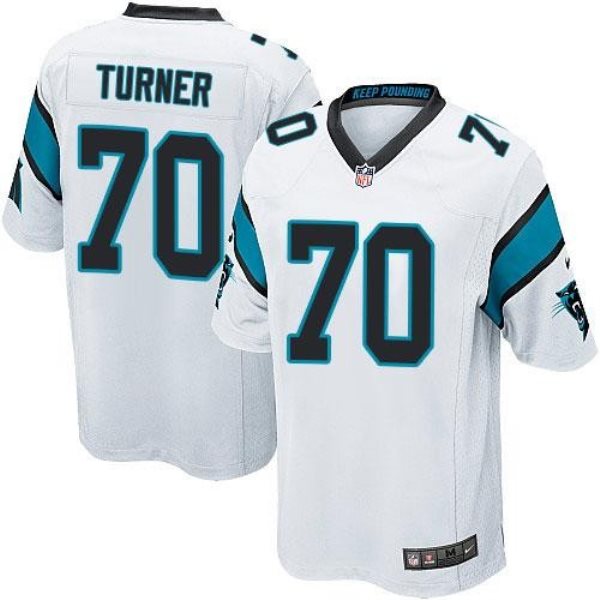 Nike Panthers 70 Trai Turner White Youth Stitched NFL Elite Jersey