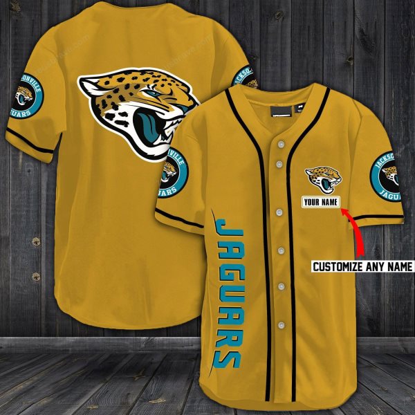 NFL Jacksonville Jaguars Baseball Customized Jersey (4)