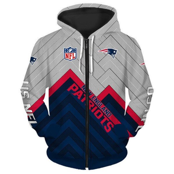 NFL New England Patriots 3D Printed Sport Pullover Hoodie