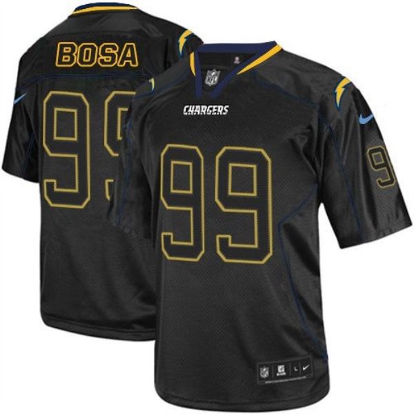 Nike Chargers 99 Joey Bosa Lights Out Black Men NFL Elite Jersey